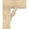 Ekena Millwork Funston Block Rough Sawn Bracket w/ Offset Brace, Douglas Fir, 8"W x 18"D x 22"H BKT0806X18X22FST05RDF - alternate 3
